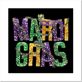 Happy Mardi Gras Mask Mardi Gras Party For Men Women Kids Posters and Art